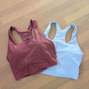 Old Navy Women's Tank Tops in Burgundy and Light Blue